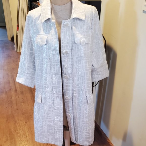 Vintage white/silver spring coat - Picture 5 of 8